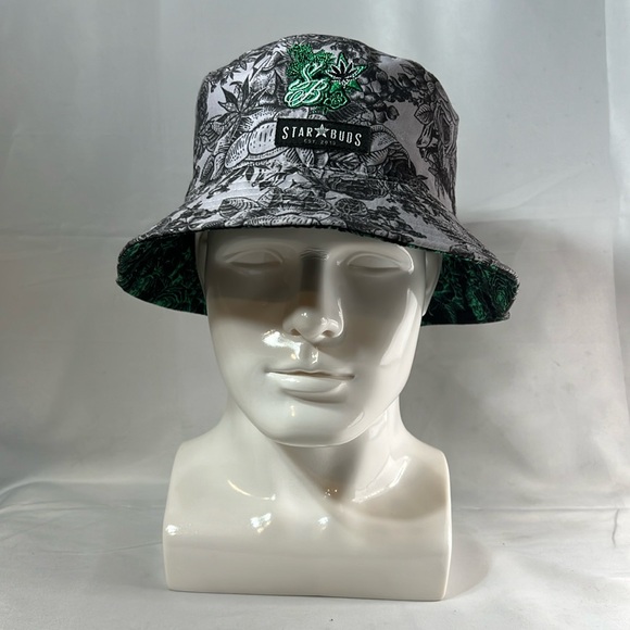 Double Sided Hippie Tree Leaf Bucket Hat Unisex - Picture 1 of 2